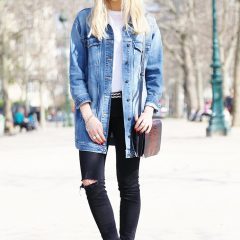 С чем надеть джинсовую куртку?
