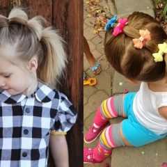 Популярные детские прически на праздник